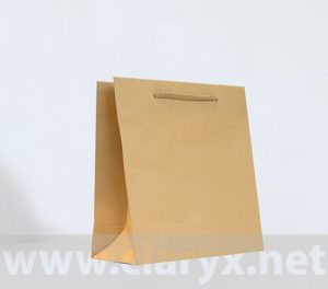 Brown kraft paper bags 24+9x23 cm