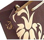 Custom kraft paper bags – brown kraft with one color printing