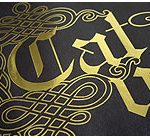 Gold hot foil